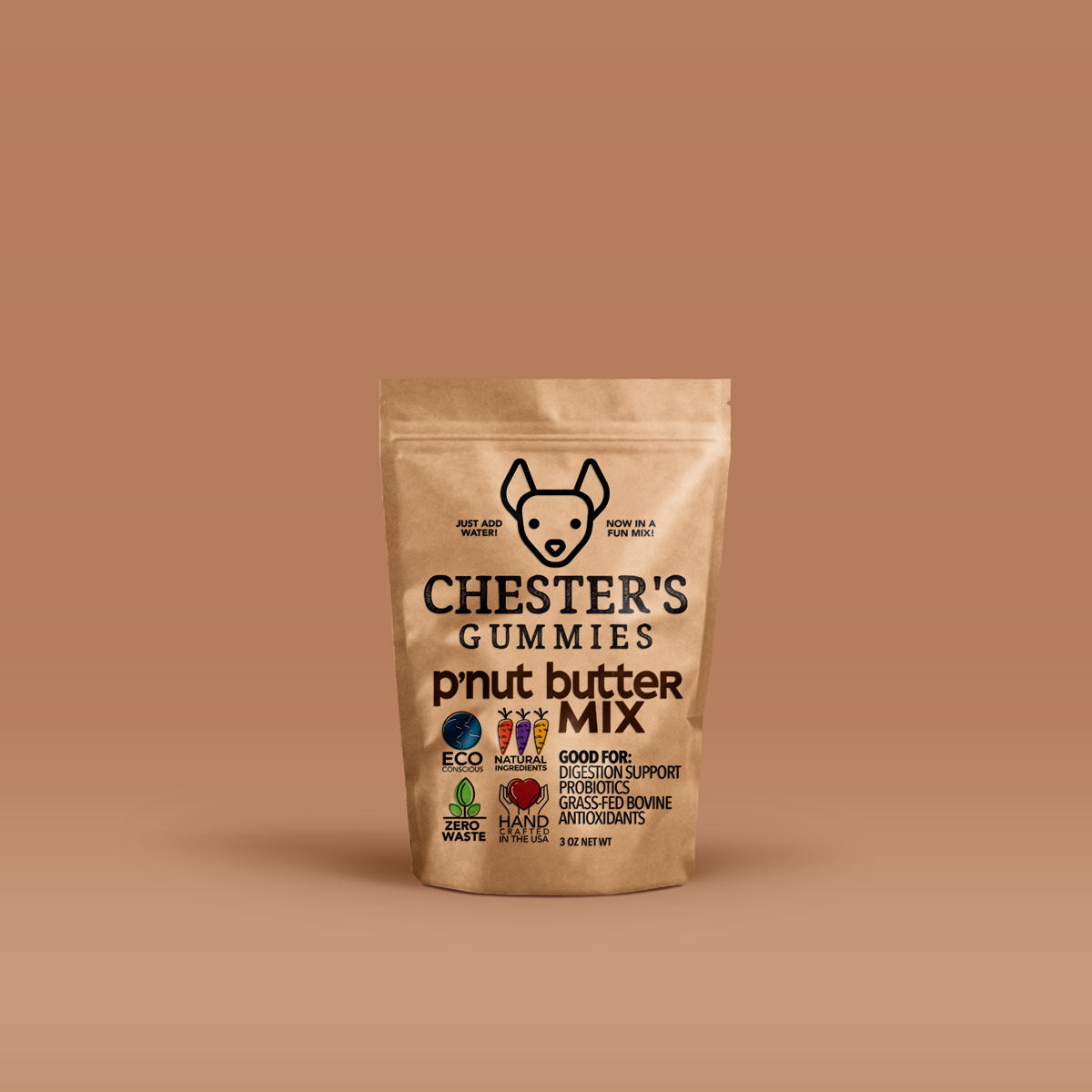 Chester's P'Nut Butter Gummy Mix for Healthy Probiotics